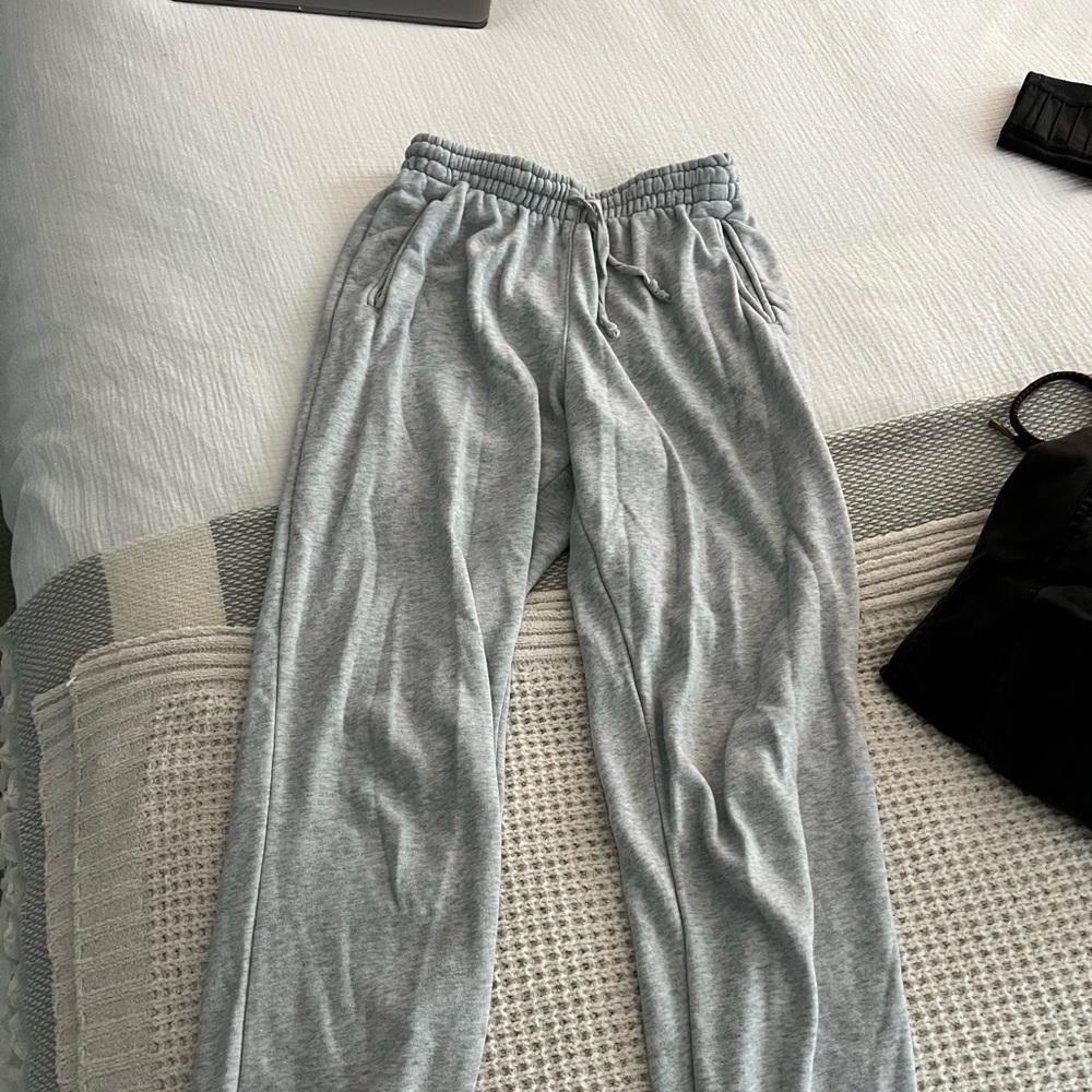 Grey brandy Melville drawstring sweatpants